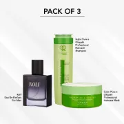 Picture of Suijin Plui A Okazaki Intensive Moisturizing Treatment Professional Hair Care Kit with Rolf Men's Perfume Gift