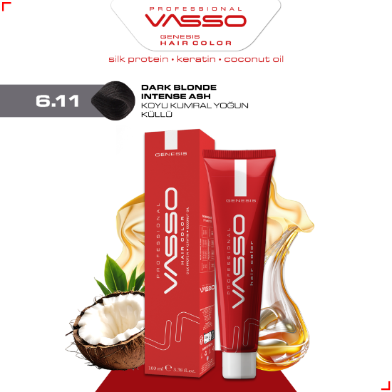 Picture of 6.11 Dark Blonde Intense Ash | Genesis Hair Color 100ml