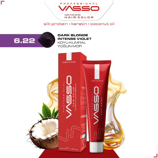 Picture of 6.22 Dark Blonde Intense Violet | Genesis Hair Color 100ml