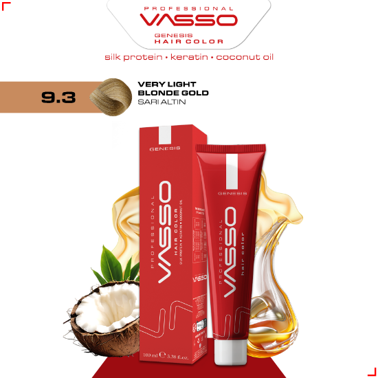 Picture of 9.3 Very Light Blonde Gold | Genesis Hair Color 100ml