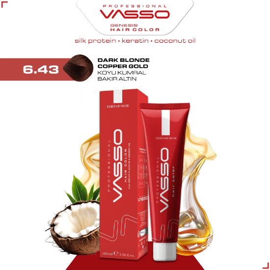 Picture of 6.43 Dark Blonde Copper Gold | Genesis Hair Color 100ml
