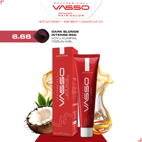 Picture of 6.66 Dark Blonde Intense Red | Genesis Hair Color 100ml