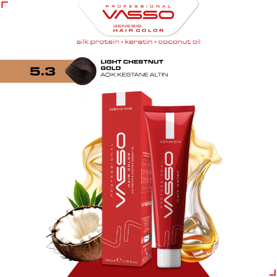 Picture of 5.3 Light Chestnut Gold | Genesis Hair Color 100ml