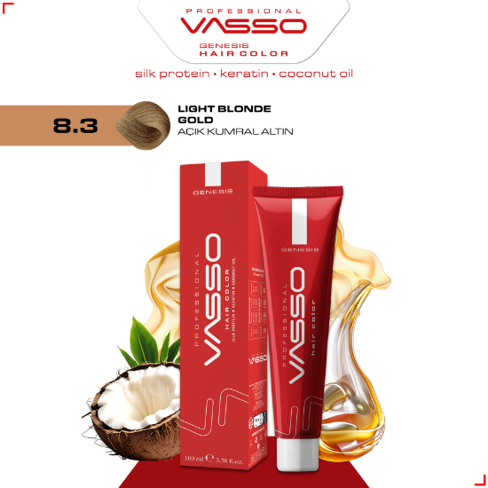 Picture of 8.3 Light Blonde Gold | Genesis Hair Color 100ml
